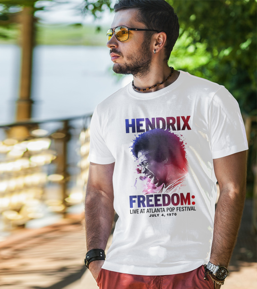 HENDRIX FREEDOM LIVE AT ATLANTA POP FESTIVAL JULY 4 1970 T-Shirt