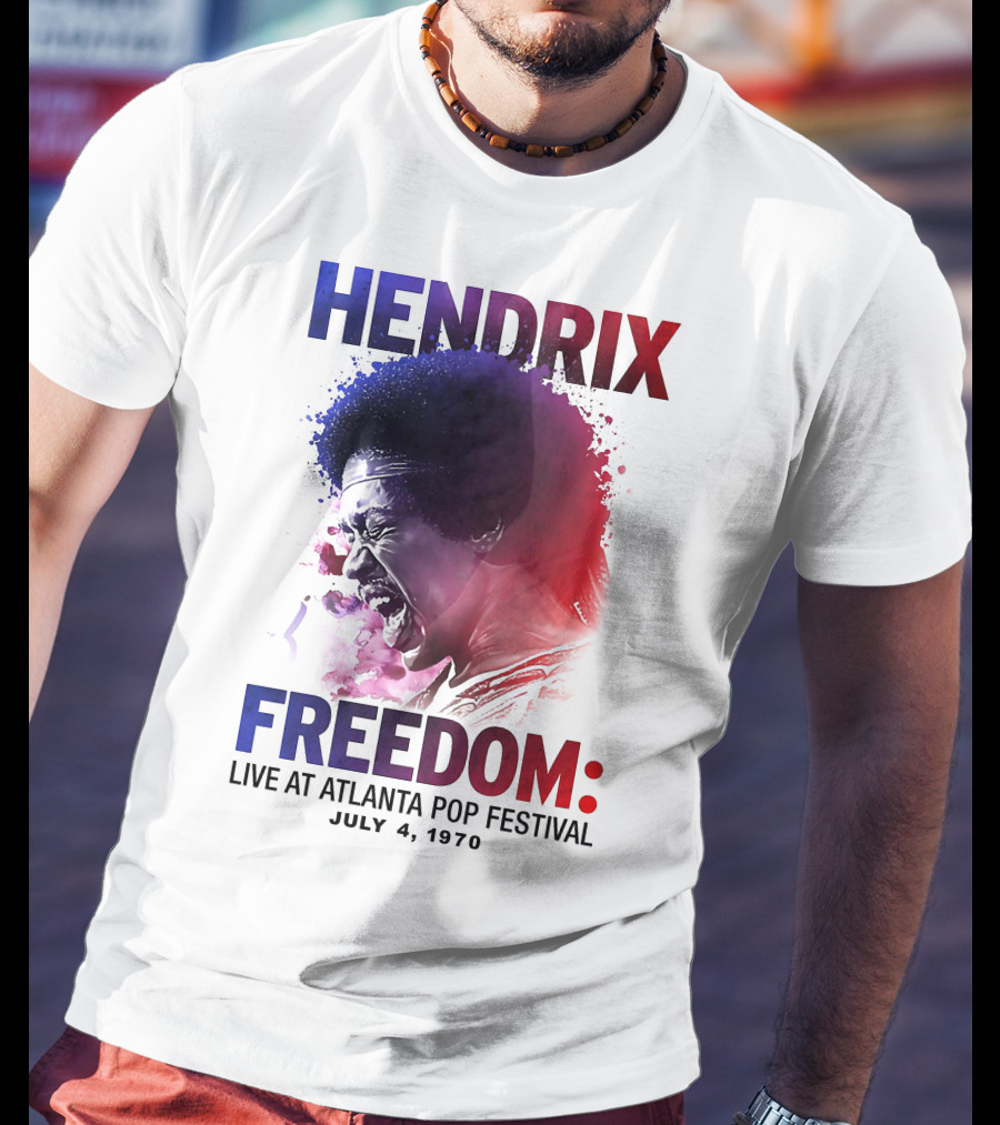 HENDRIX FREEDOM LIVE AT ATLANTA POP FESTIVAL JULY 4 1970 T-Shirt