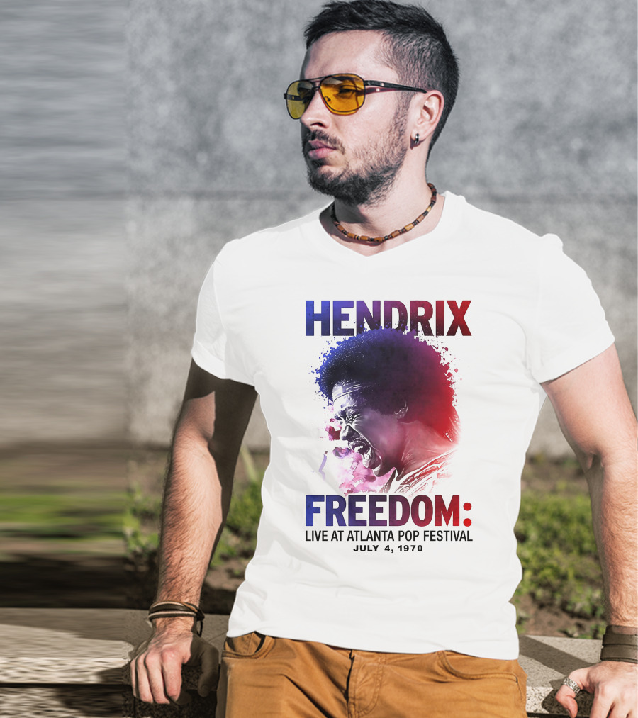 HENDRIX FREEDOM LIVE AT ATLANTA POP FESTIVAL JULY 4 1970 T-Shirt