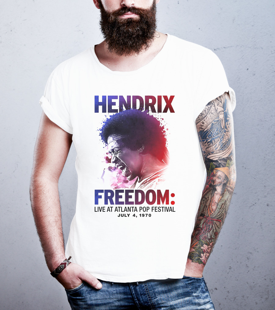 HENDRIX FREEDOM LIVE AT ATLANTA POP FESTIVAL JULY 4 1970 T-Shirt