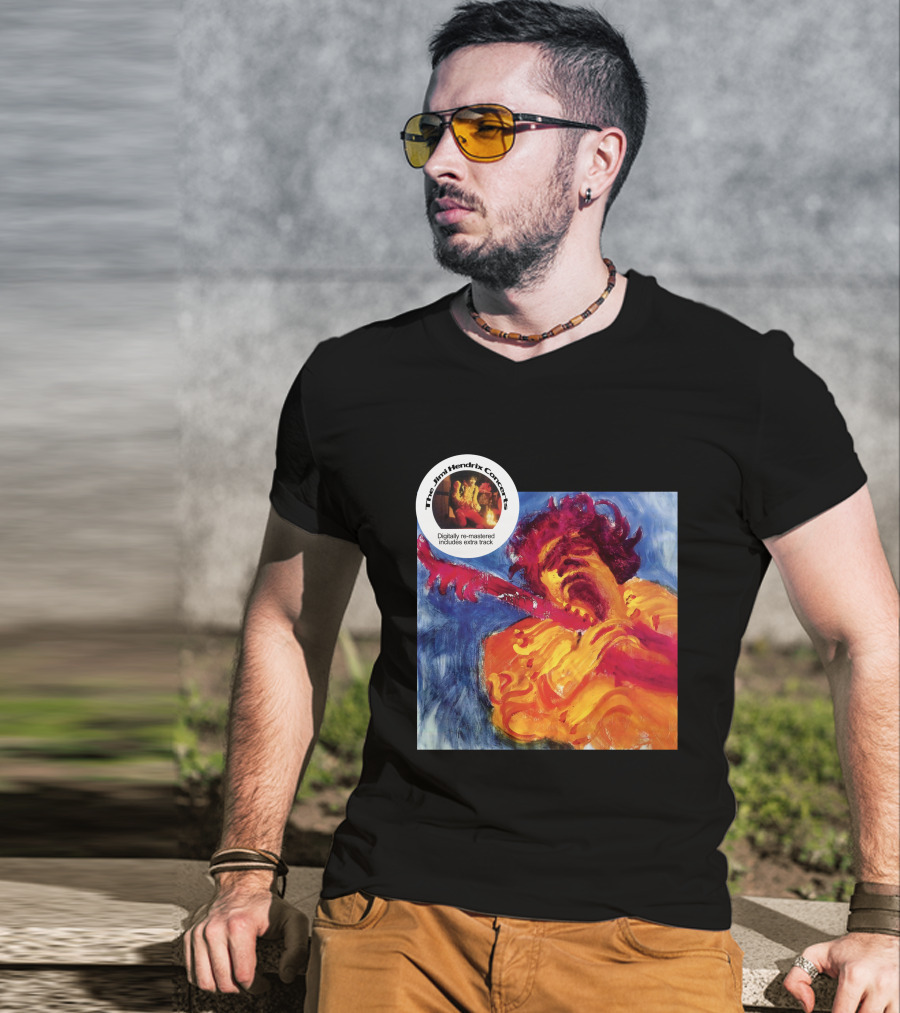 The Jimi Hendrix Concerts Digitally Re-Mastered Includes Extra Track T-Shirt