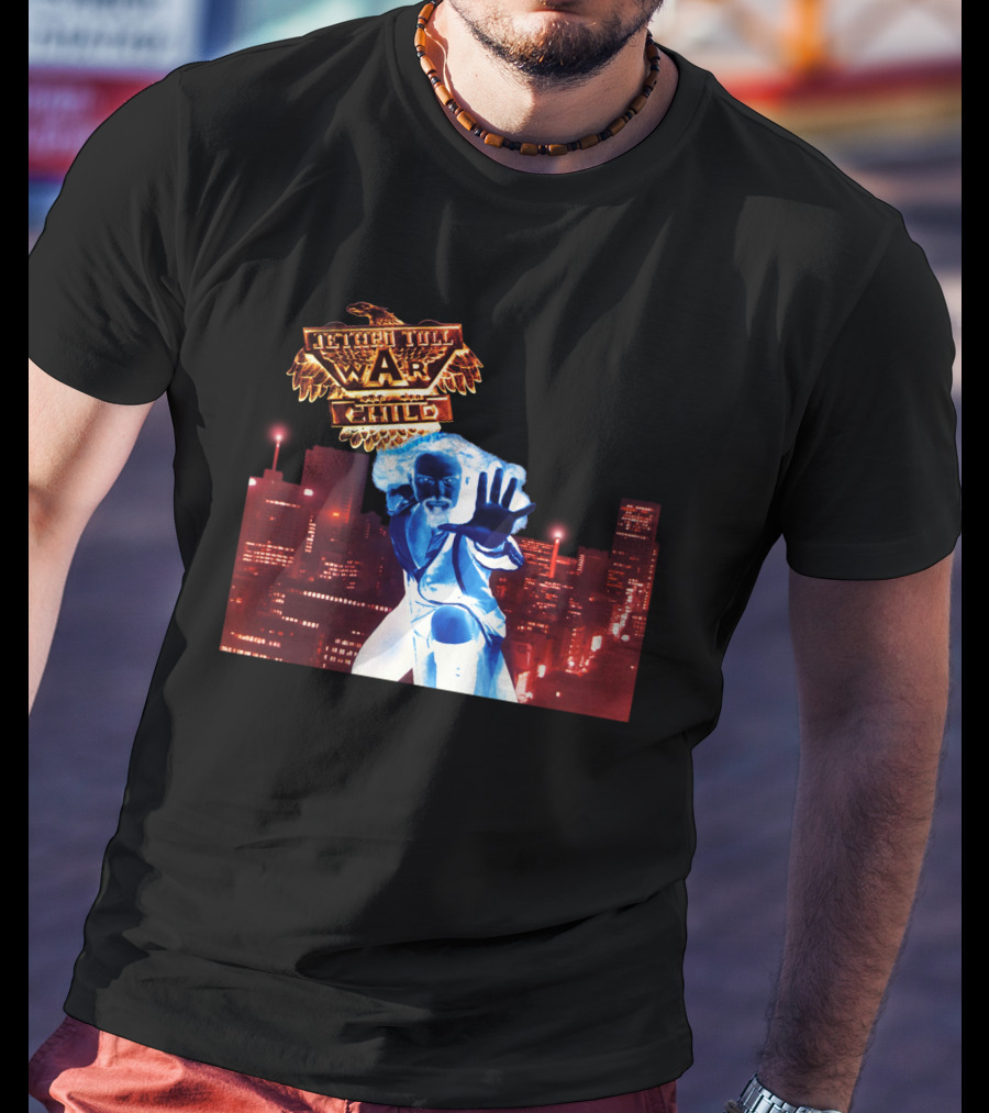 Faster Than A Bullet War Child Urban Heroic Cityscape T-Shirt