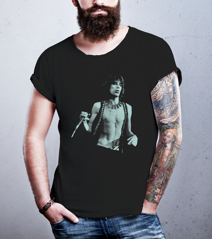Mick Jagger Iconic Performance Rock Legend T-Shirt