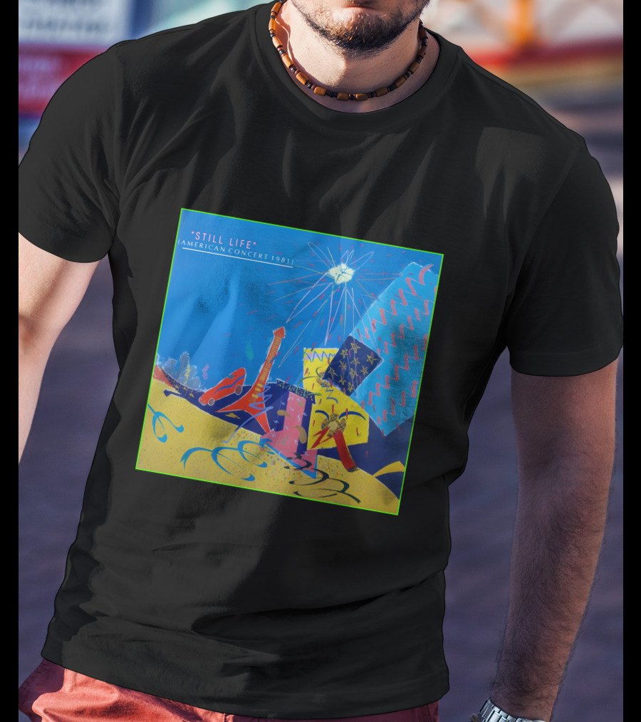 Still Life American Concert 1981 Vibrant Abstract T-Shirt