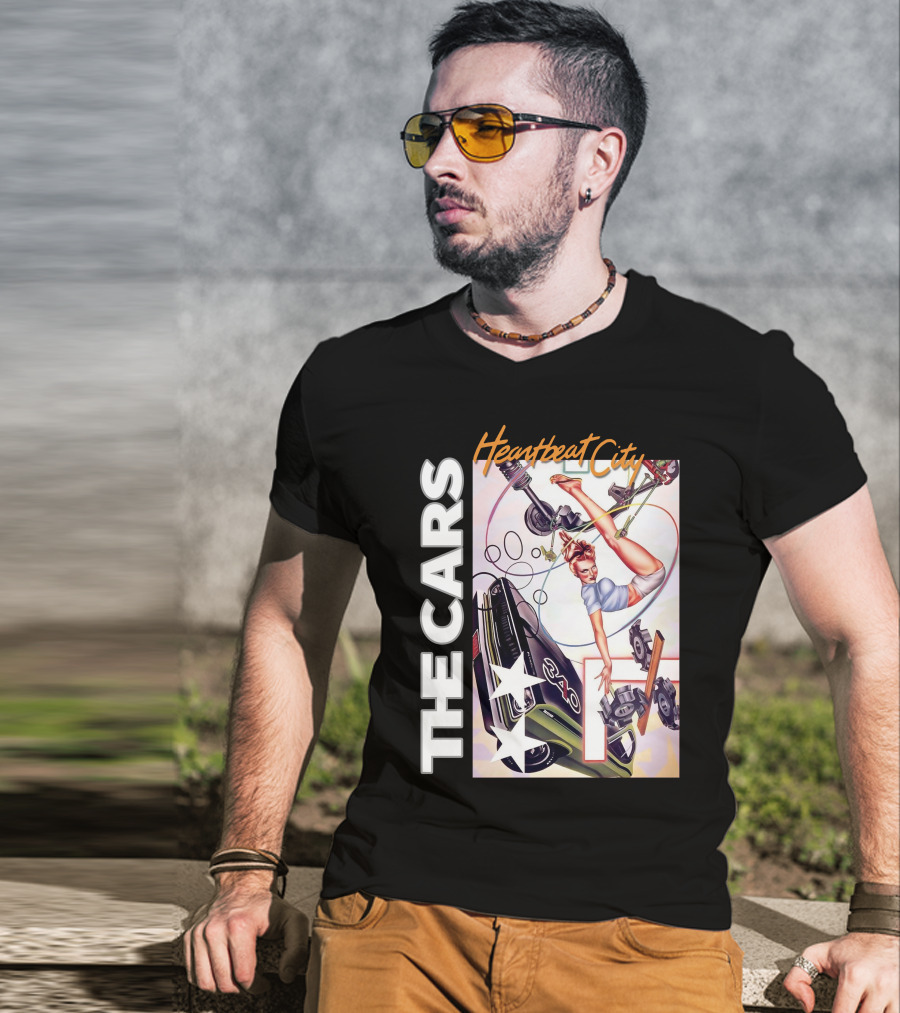 The Cars Heartbeat City 340 Retro T-Shirt