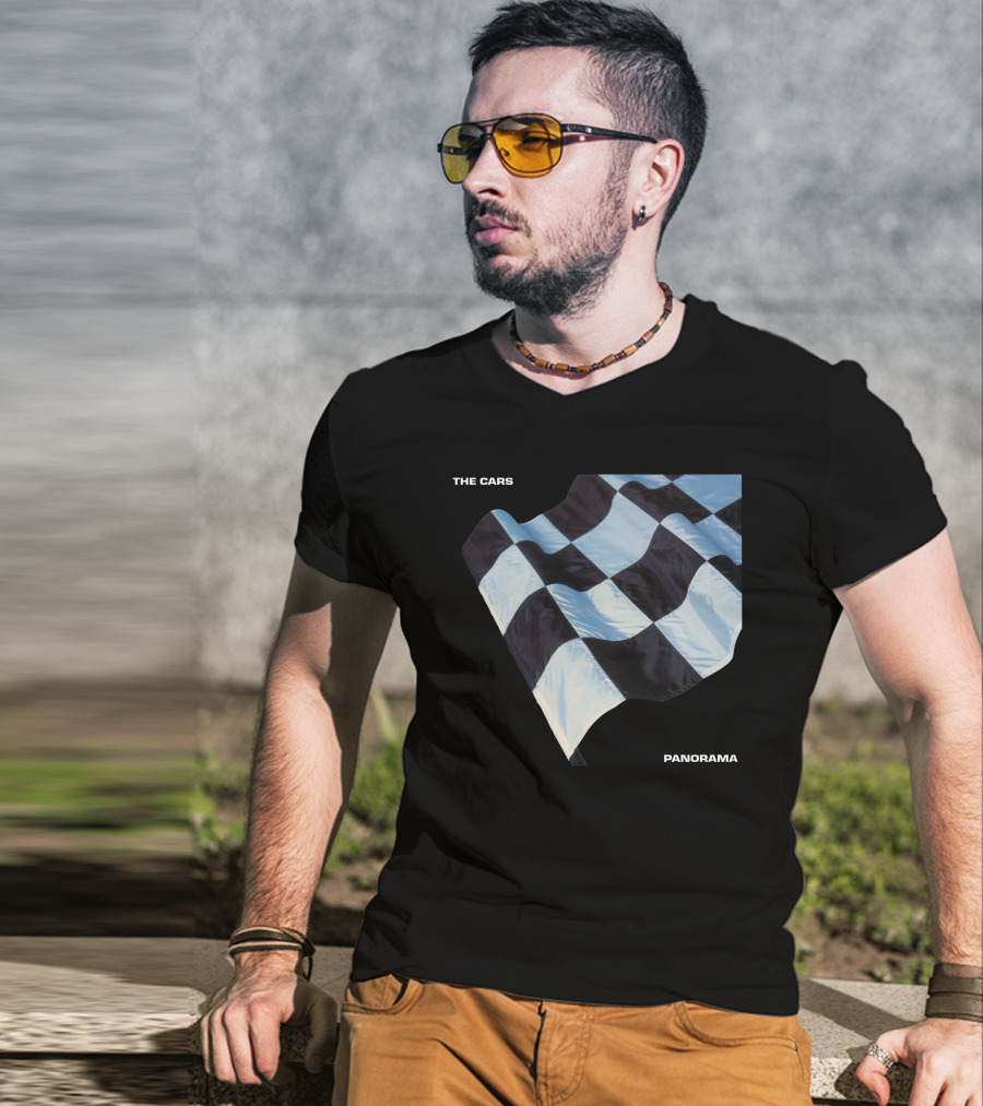 The Cars Panorama Racing Flag Cover T-Shirt