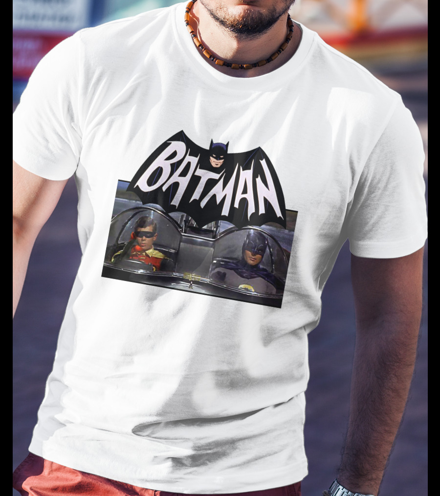 Batman TV Series Batmobile Dynamic Duo T-Shirt