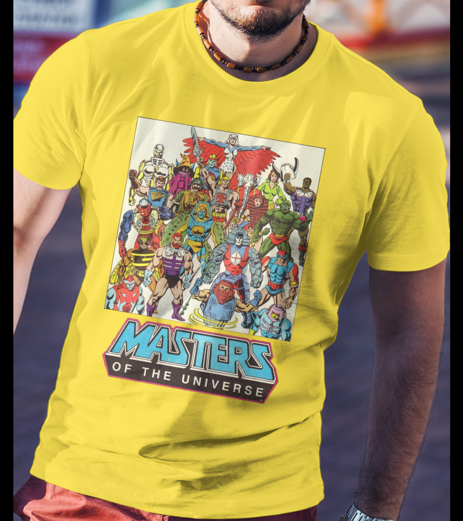 Masters Of The Universe He-Man Iconic Characters Group Retro Comic T-Shirt