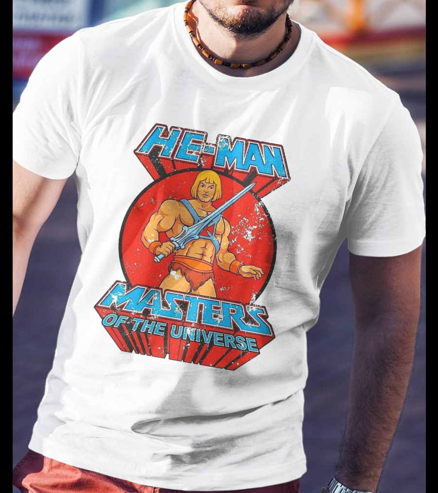 He-Man Masters Of The Universe Retro Classic Sword Iconic 80s T-Shirt
