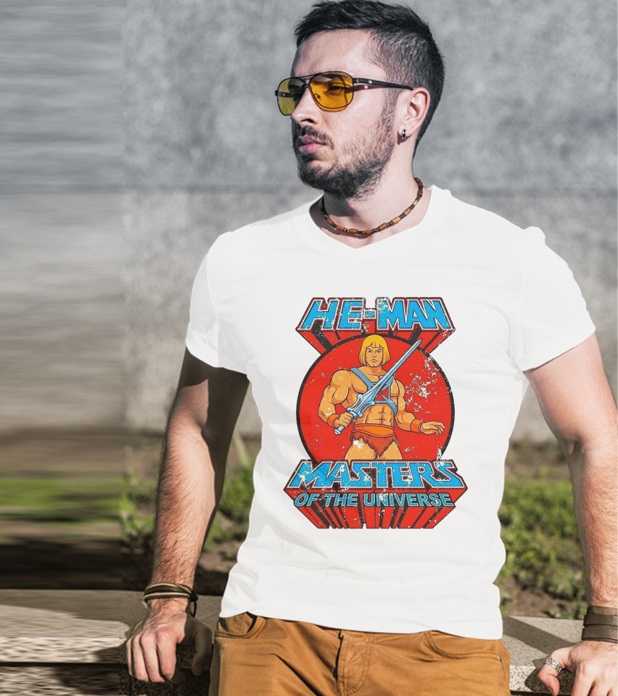 He-Man Masters Of The Universe Retro Classic Sword Iconic 80s T-Shirt