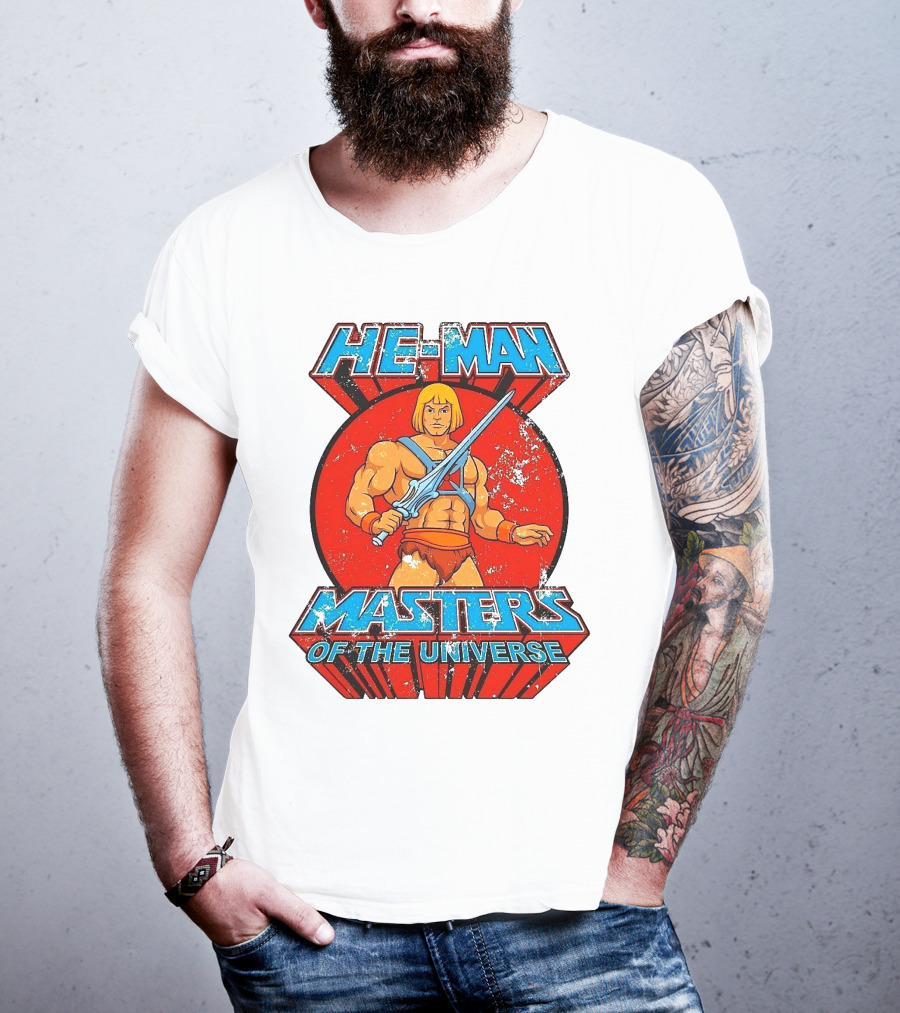 He-Man Masters Of The Universe Retro Classic Sword Iconic 80s T-Shirt