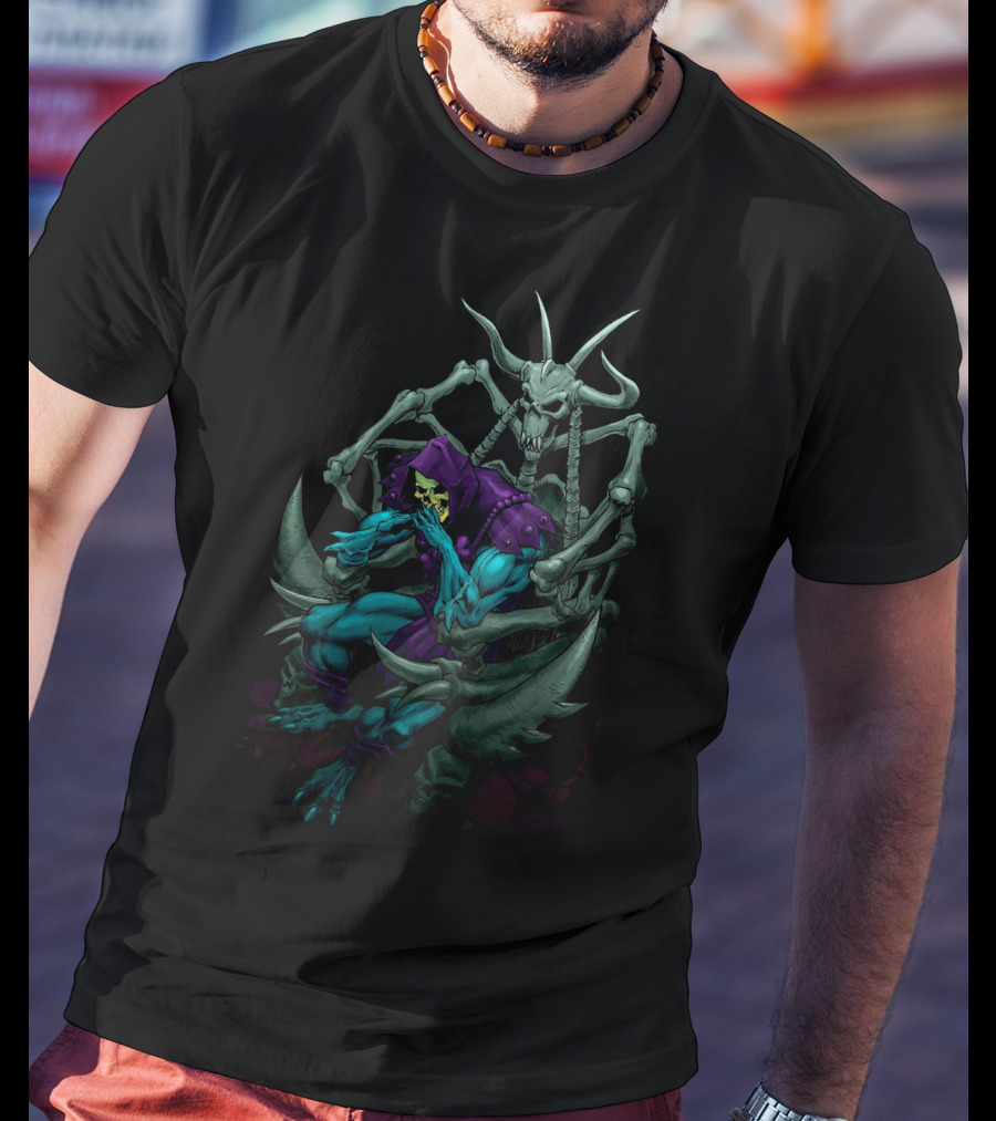 Masters Of The Universe Skeletor On Bone Throne T-Shirt