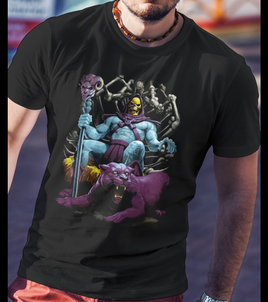 Skeletor And Panthor Masters Of The Universe Villain T-Shirt