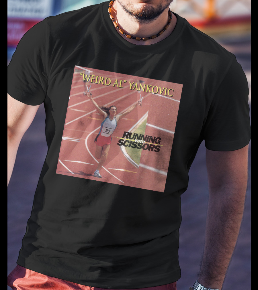 Weird Al Yankovic Running With Scissors Track T-Shirt