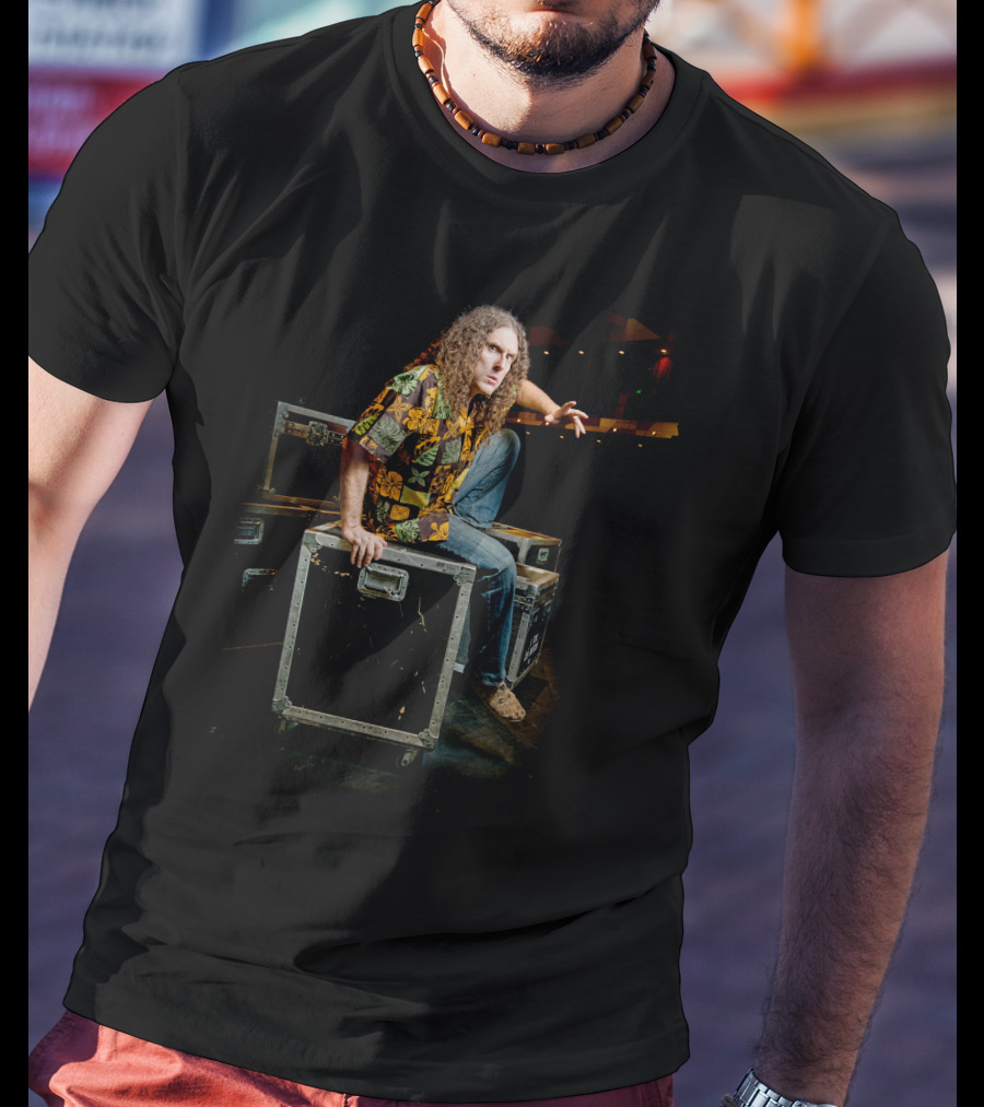 Weird Al Yankovic Colorful Hawaiian Shirt Stage Presence T-Shirt