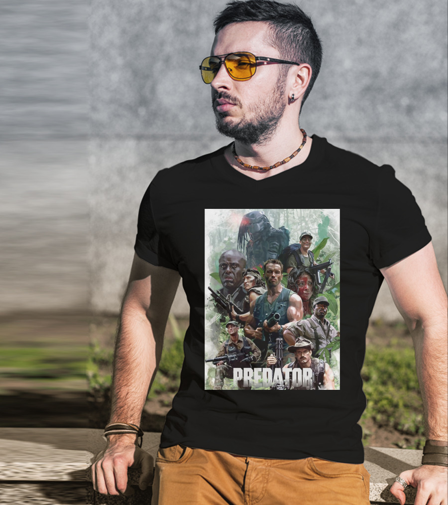 Predator Movie Characters T-Shirt
