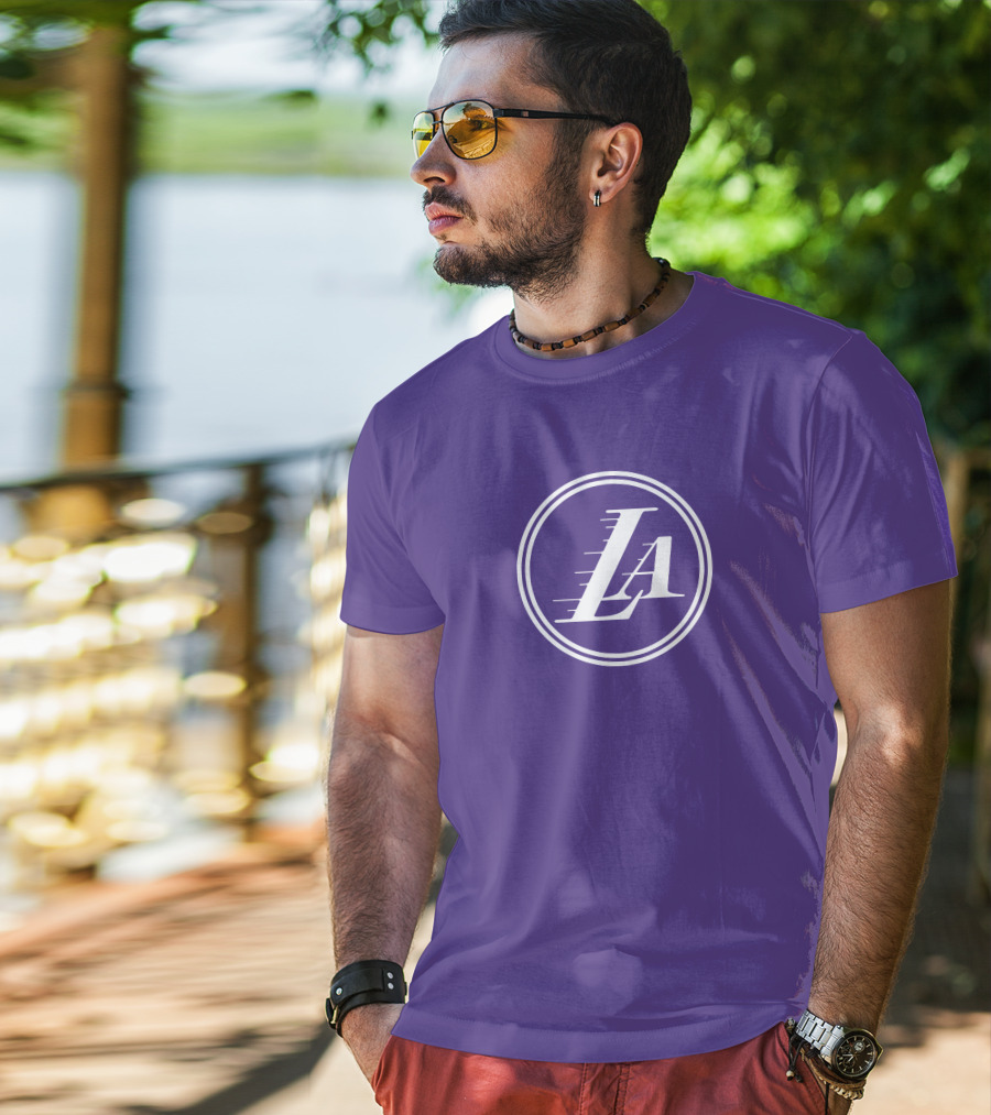 Anthony Davis Los Angeles Lakers LA Circle T-Shirt
