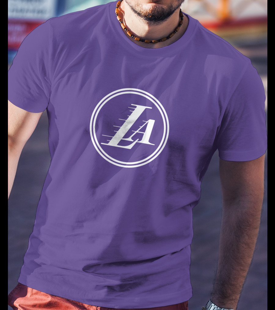 Anthony Davis Los Angeles Lakers LA Circle T-Shirt