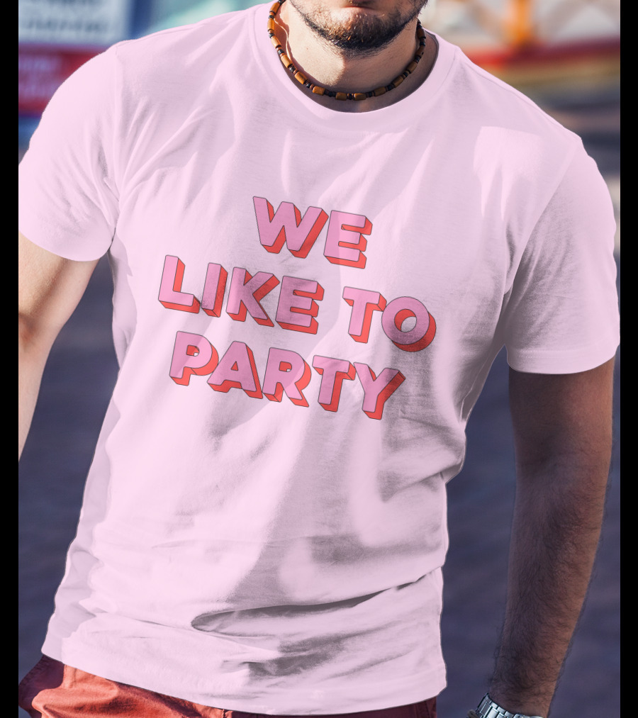 WE LIKE TO PARTY Red T-Shirt