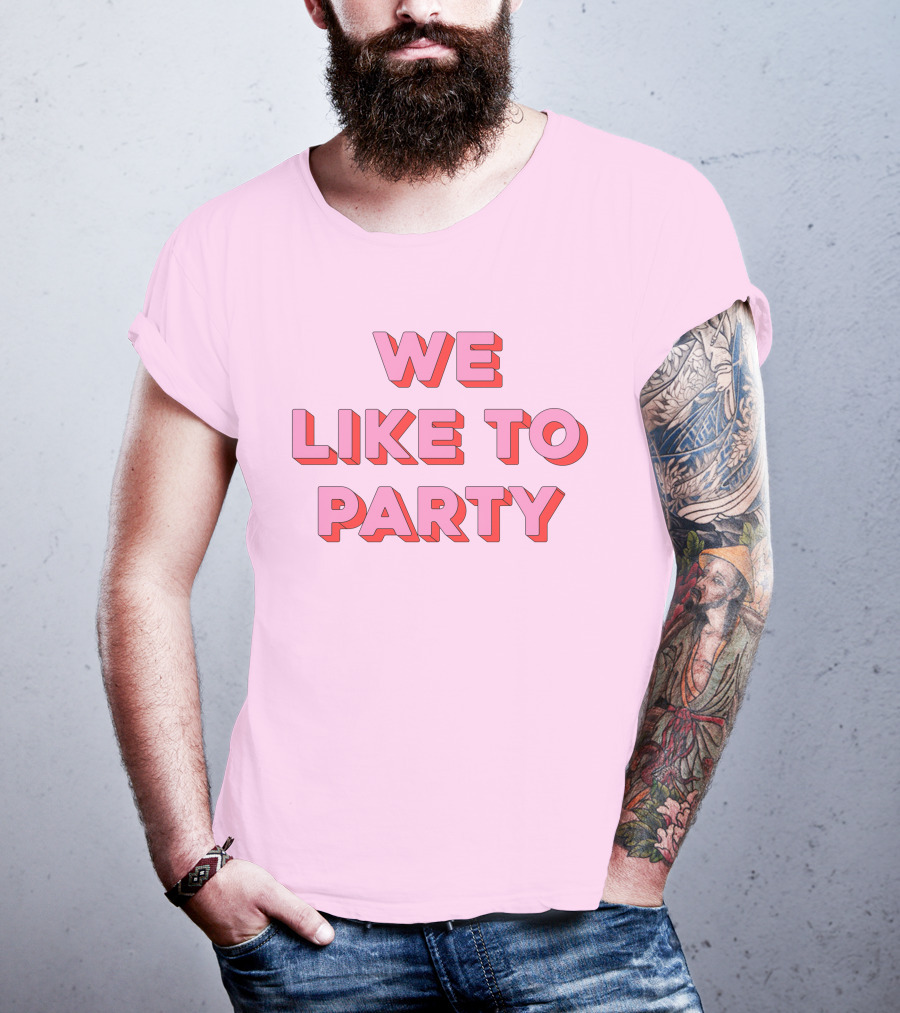 WE LIKE TO PARTY Red T-Shirt