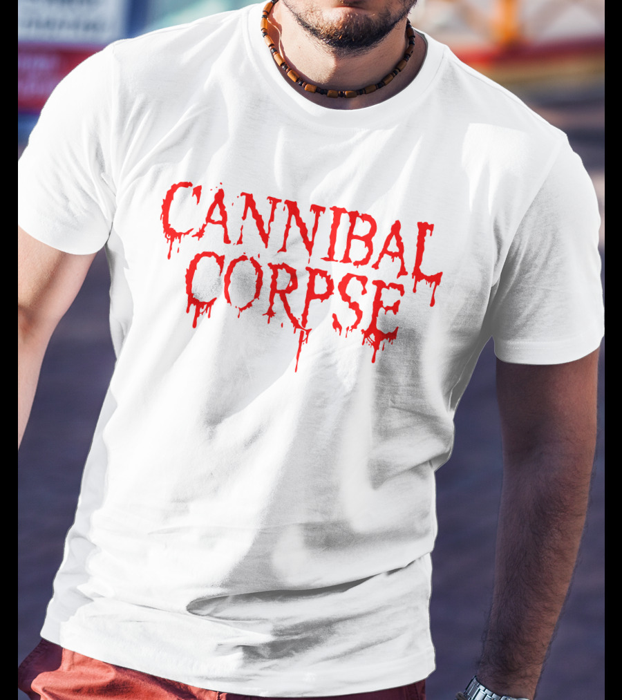 Cannibal Corpse Dripping Blood Text T-Shirt