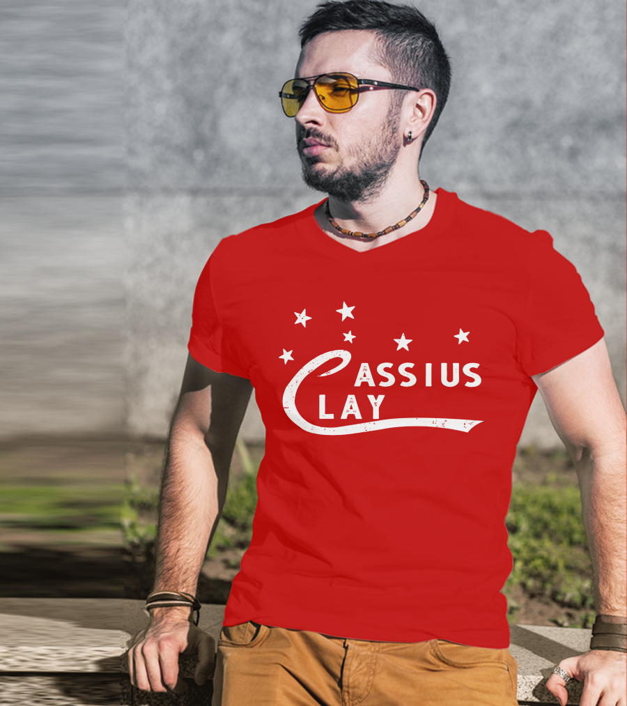 Patriot Cassius Clay Stars Red T-Shirt