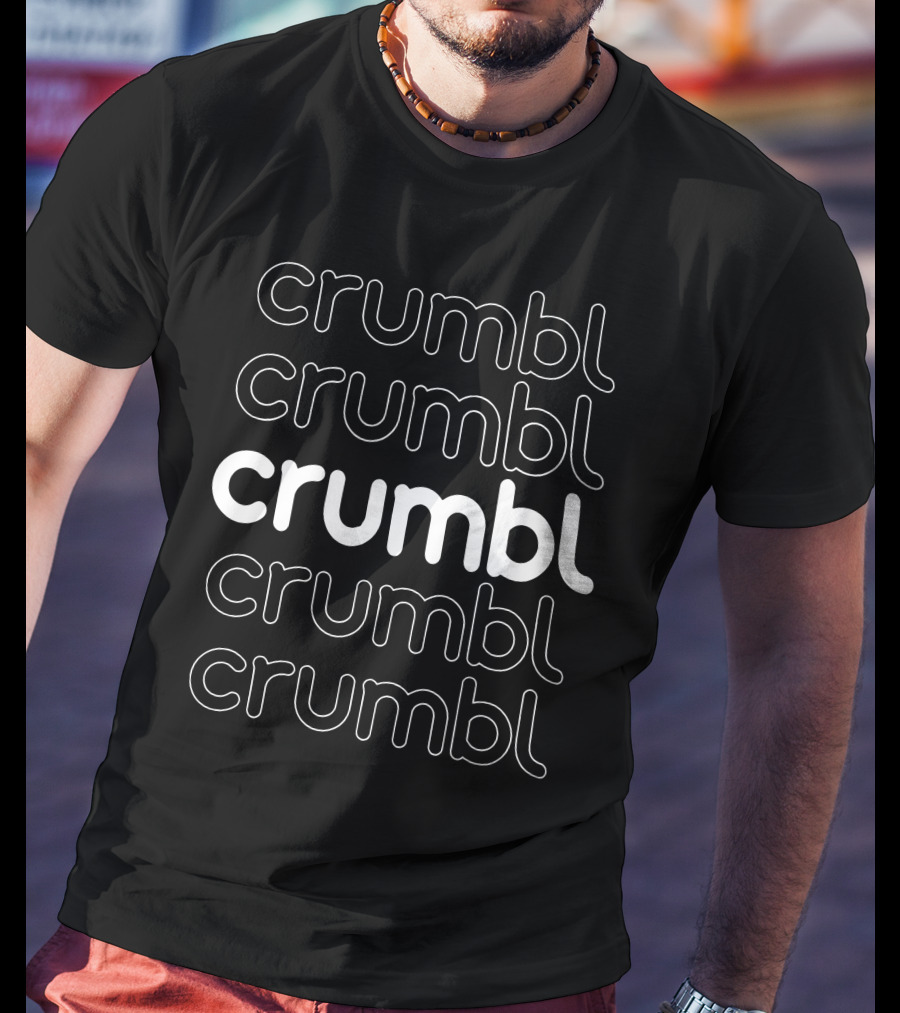 Crumbl Crazed Black Crumbl Cookies Repeated T-Shirt