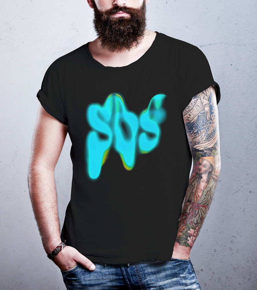 Sza SOS Neon Glow Image T-Shirt