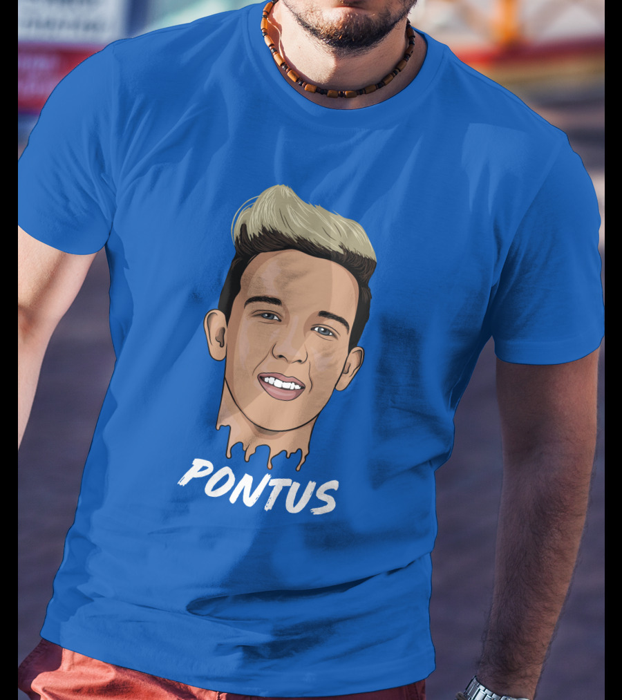 Pontus Rasmusson Merch Blue Portrait Pontus T-Shirt