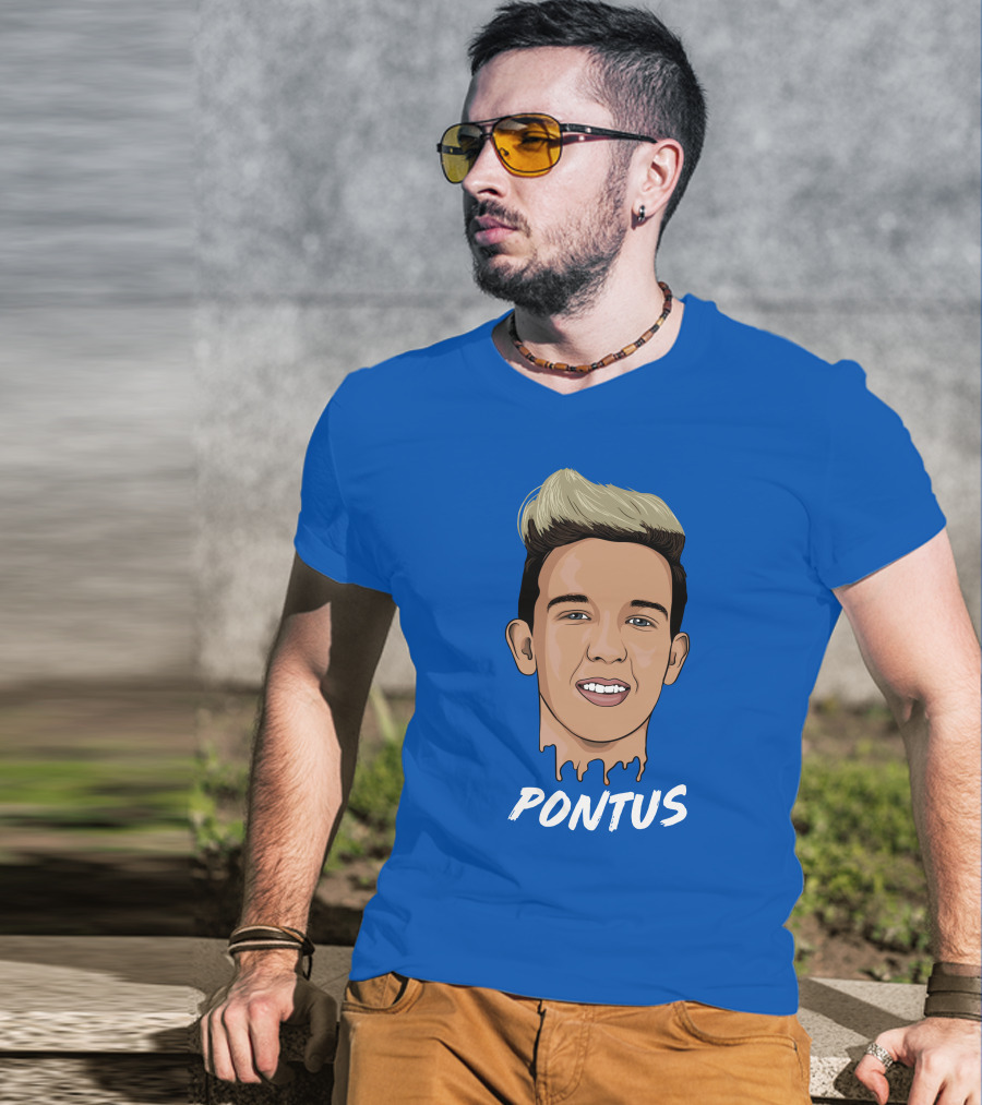 Pontus Rasmusson Merch Blue Portrait Pontus T-Shirt