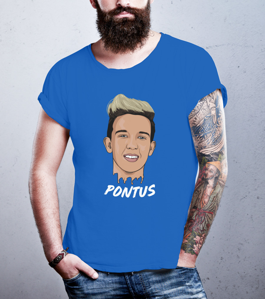 Pontus Rasmusson Merch Blue Portrait Pontus T-Shirt