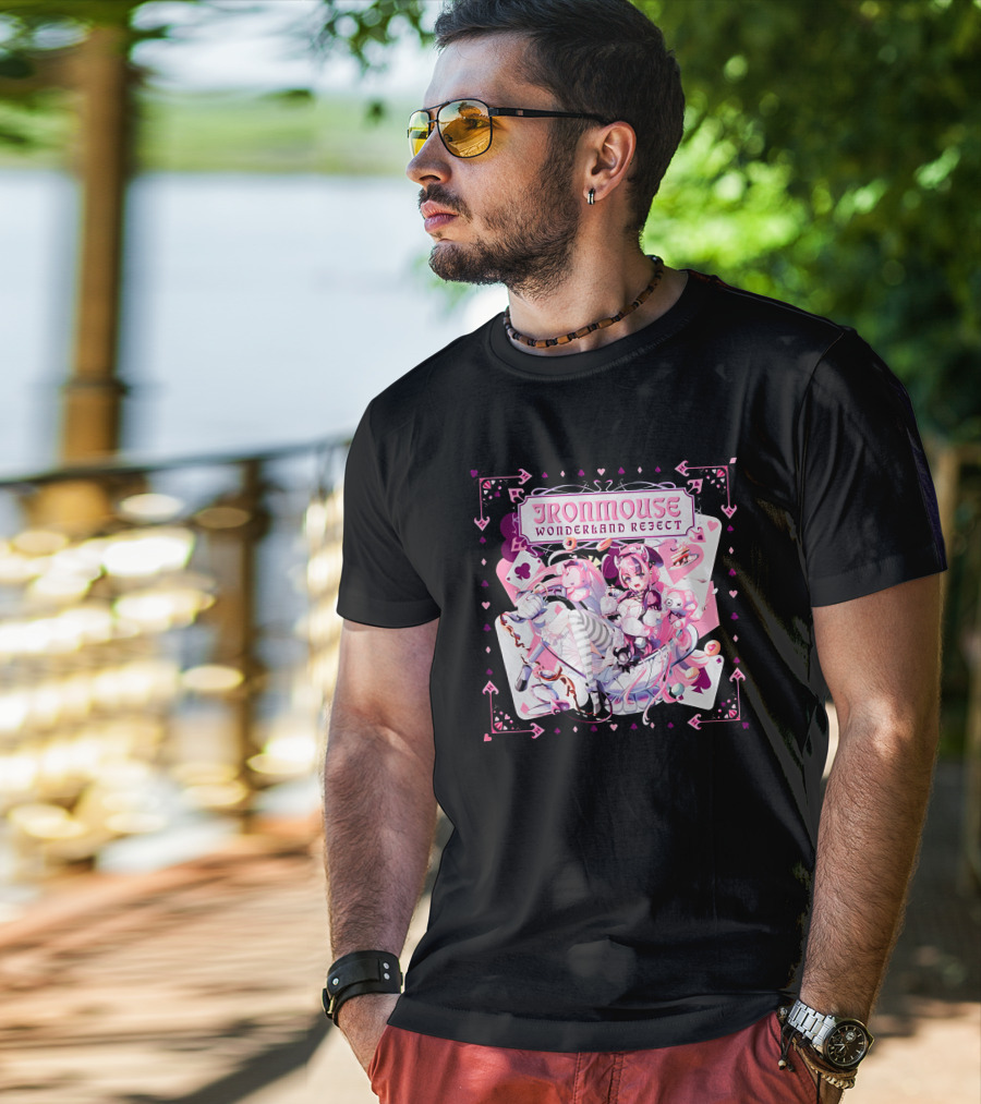 Ironmouse Wonderland Reject Alice-Inspired Fantasy Adventure T-Shirt