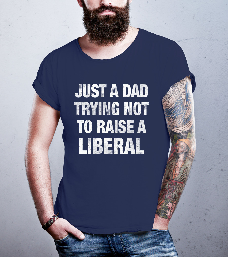 Zeek Arkham Just A Dad Trying Not To Raise A Liberal T-Shirt