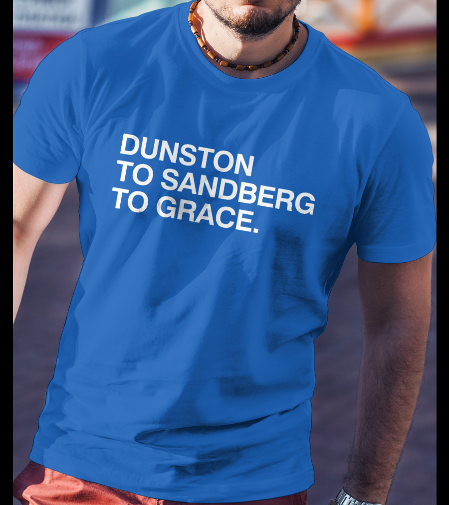 Dunston To Sandberg To Grace Men's Baseball Trio T-Shirt