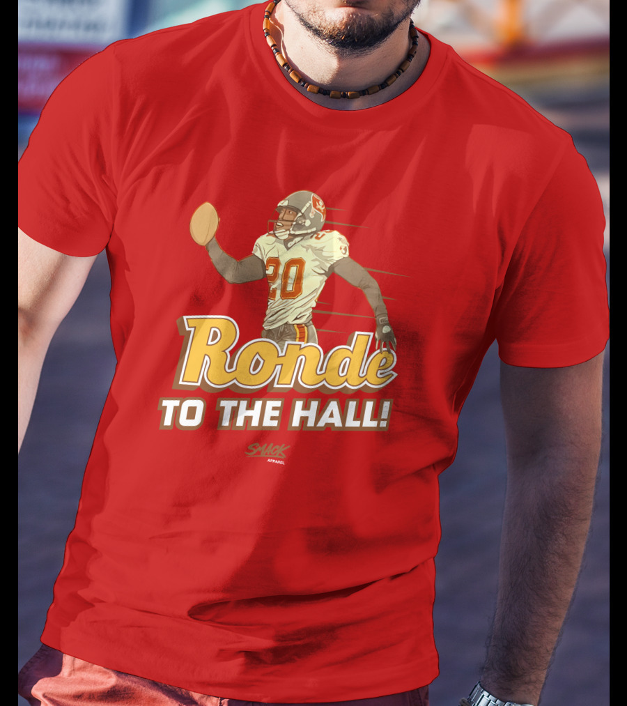 Ronde To The Hall Smack Apparel Football T-Shirt