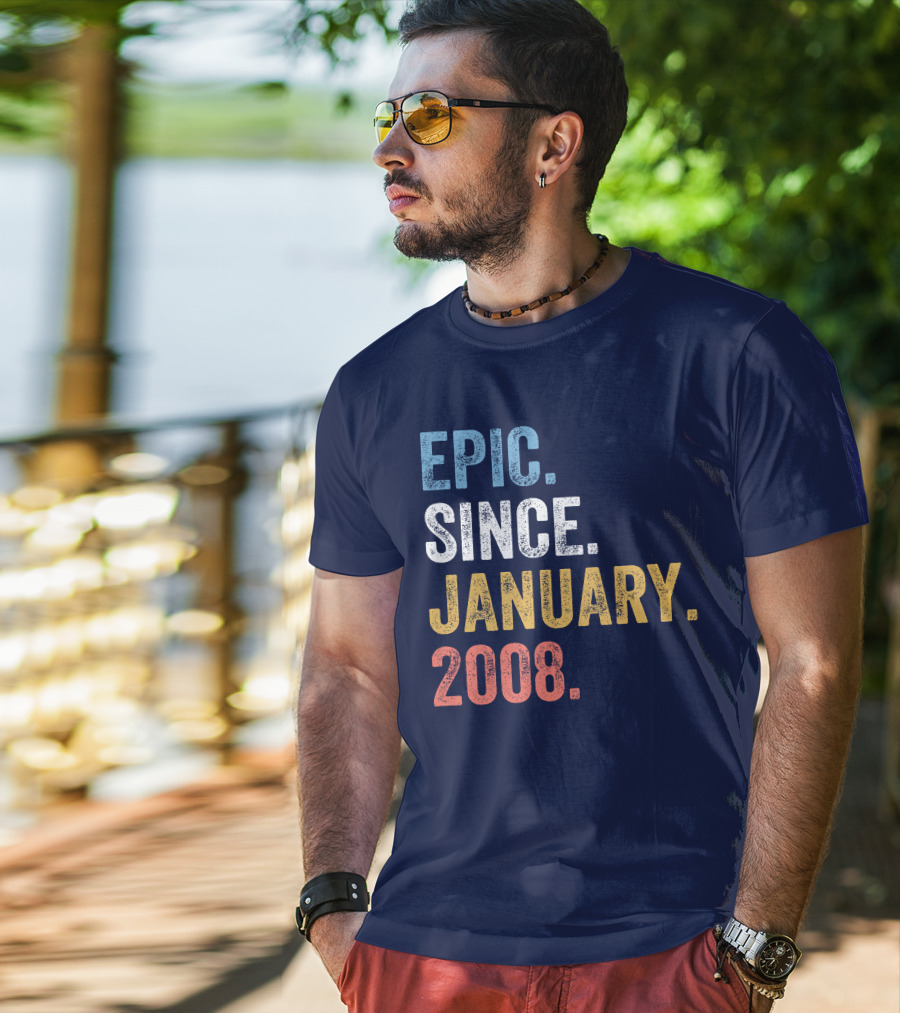 Epic Since January 2008 Retro T-Shirt