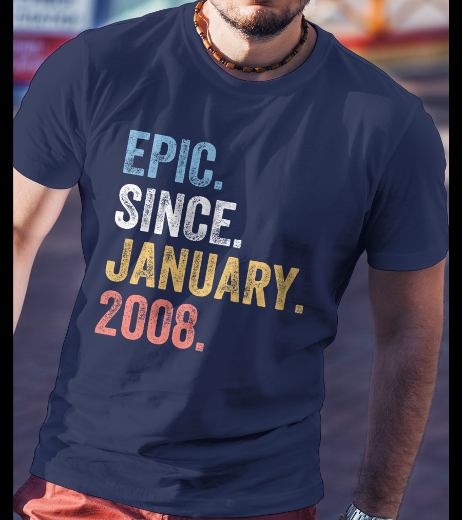 Epic Since January 2008 Retro T-Shirt