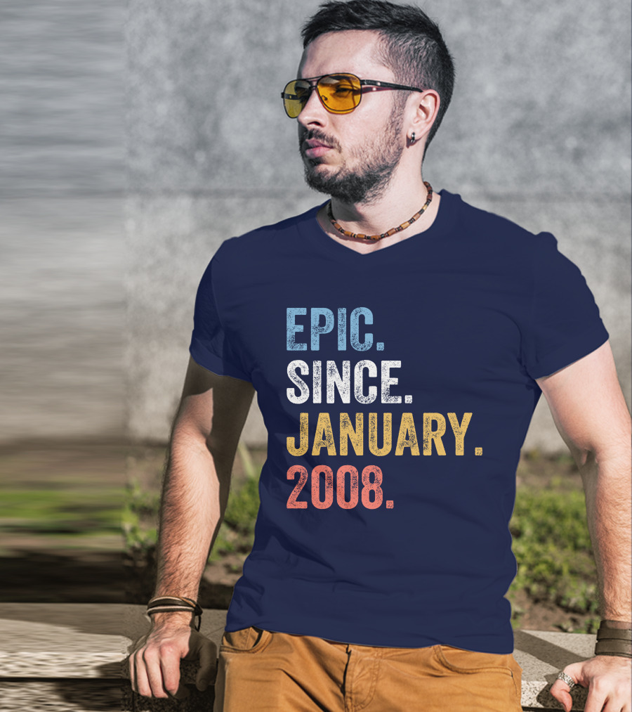 Epic Since January 2008 Retro T-Shirt