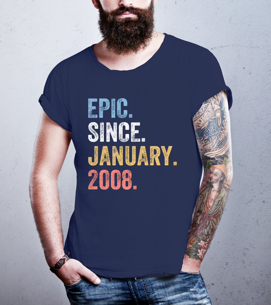 Epic Since January 2008 Retro T-Shirt