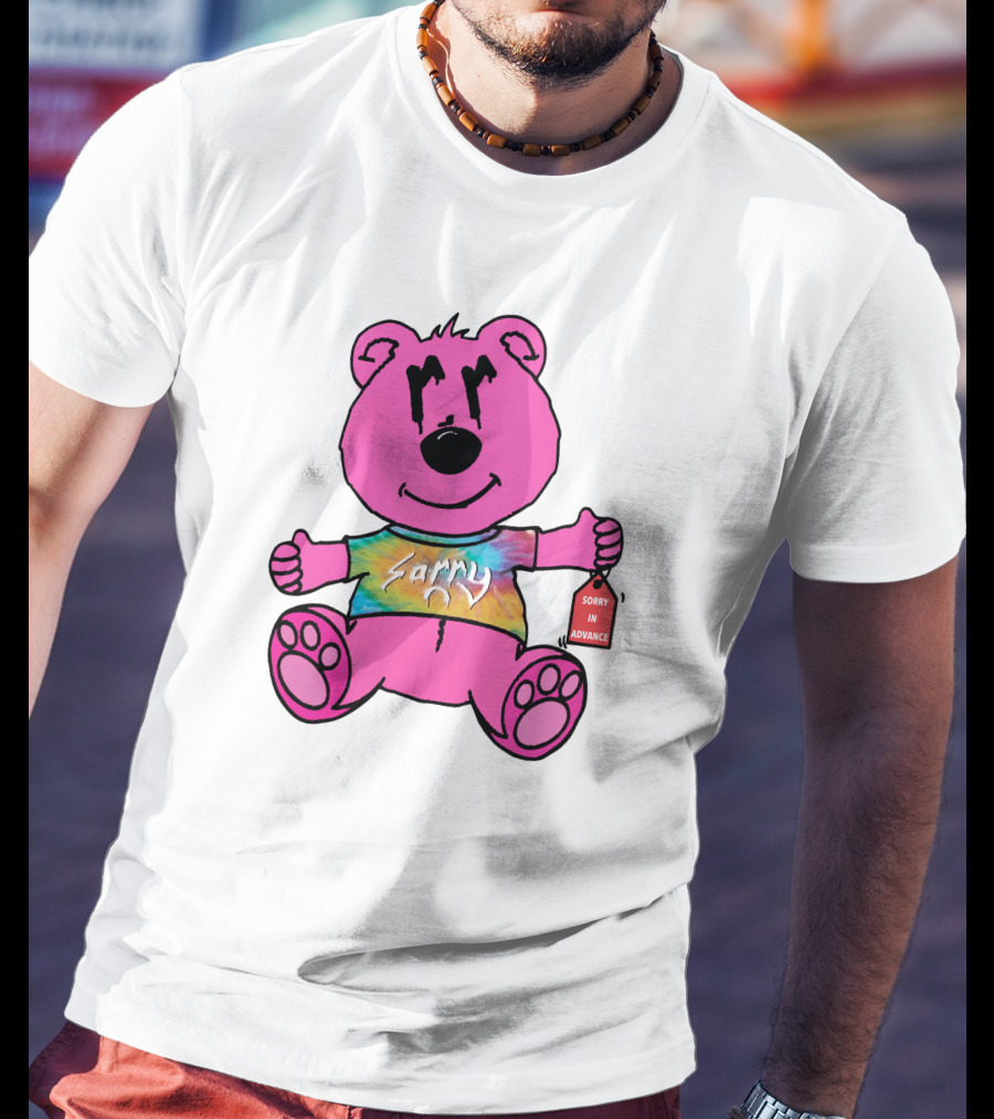 Joe Burrow Bear Sorry In Advance Mr Porter Merch Tie-Dye Bear T-Shirt