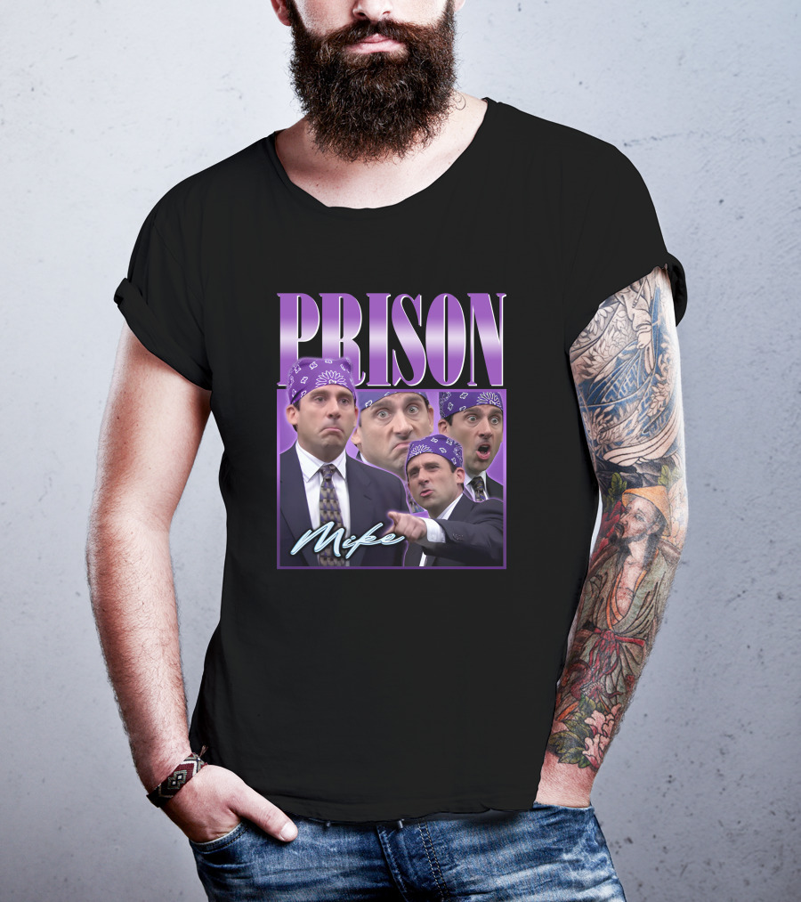 Saraya AEW Prison Mike Purple Bandana Faces T-Shirt