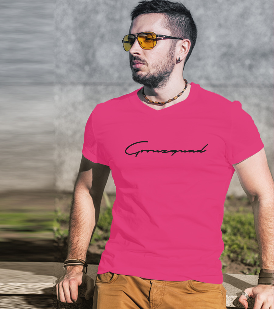 Cursive Goonzquad Red Lettering T-Shirt