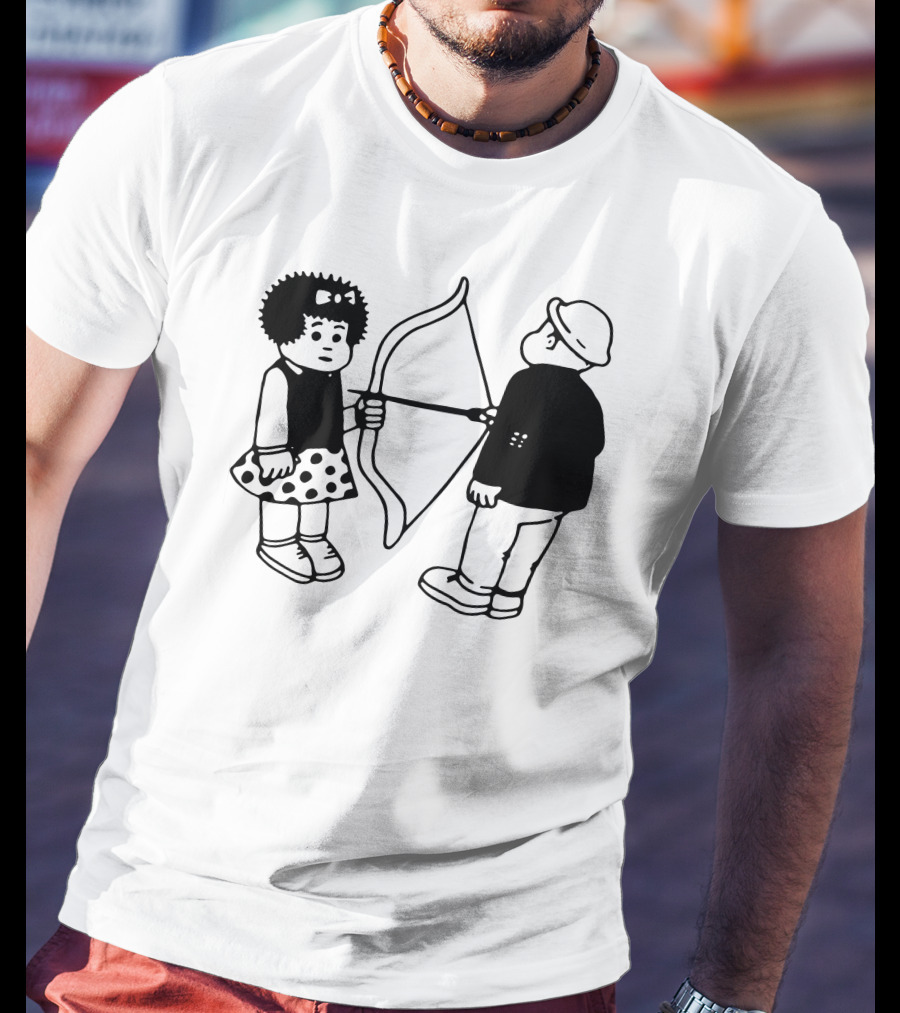 Vacancy Projects Rest Energy Nancy Style Comic Bow And Arrow Duo T-Shirt