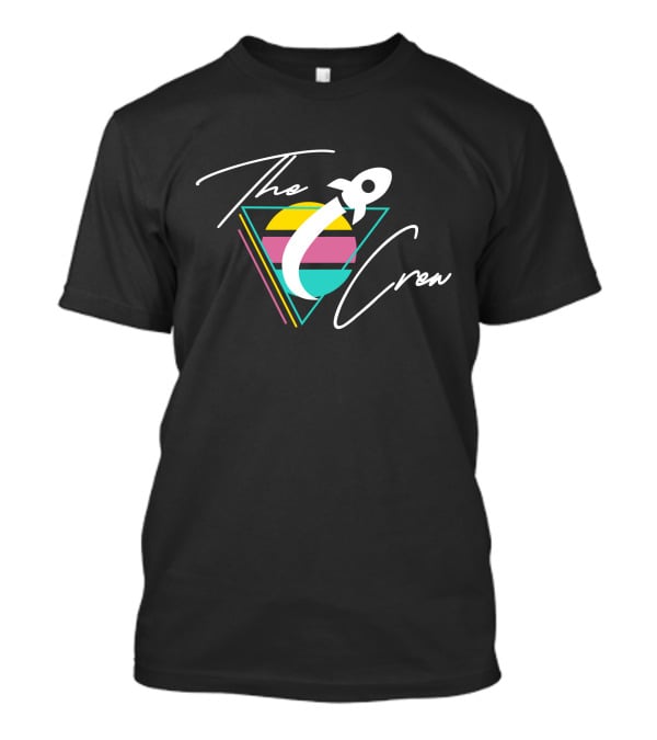 The Crew Retro Rocket Pastel Triangle Neon Vibes T-Shirt