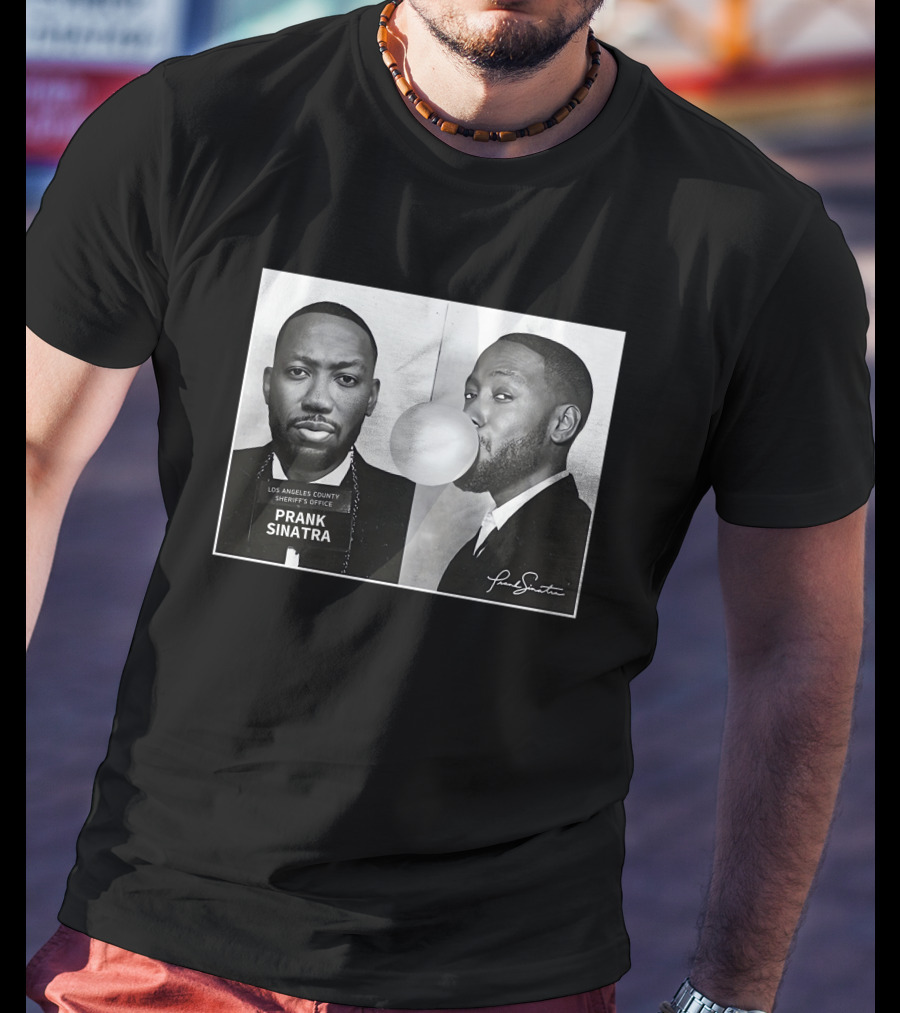 Prank Sinatra Los Angeles County Sheriff's Office Bubblegum Mugshot T-Shirt