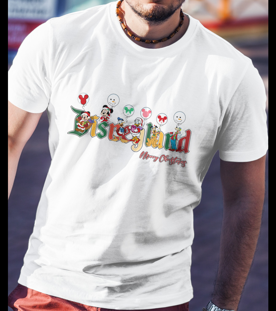 Disneyland Merry Christmas MK&FRS Characters T-Shirt