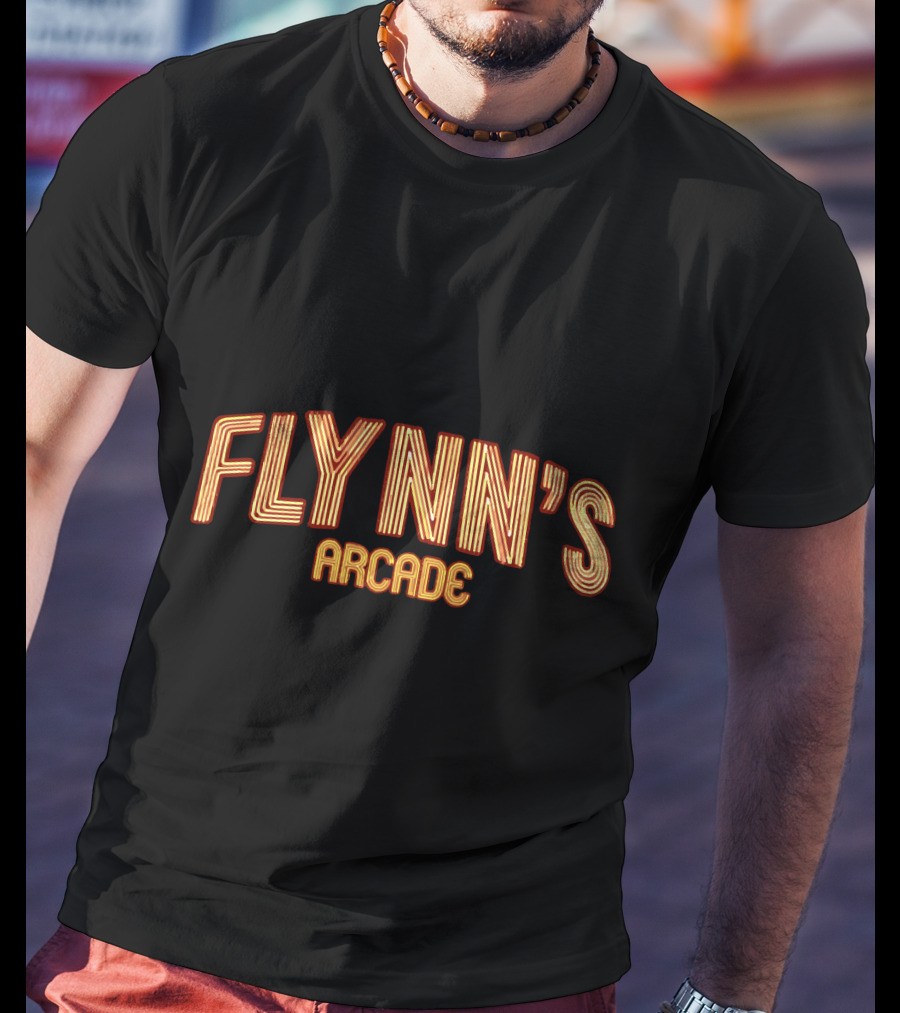 Flynn's Arcade Home Of Space Paranoids Retro Neon T-Shirt