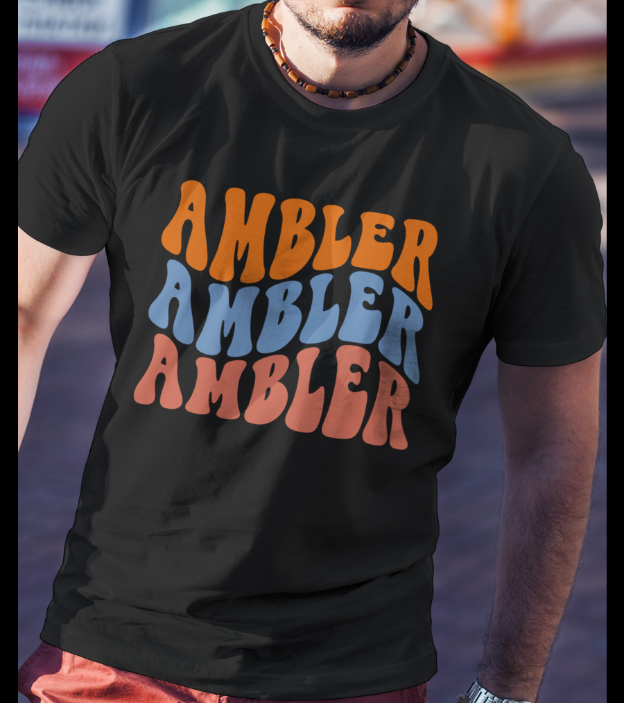 Ambler Ambler Ambler Retro Wavy T-Shirt