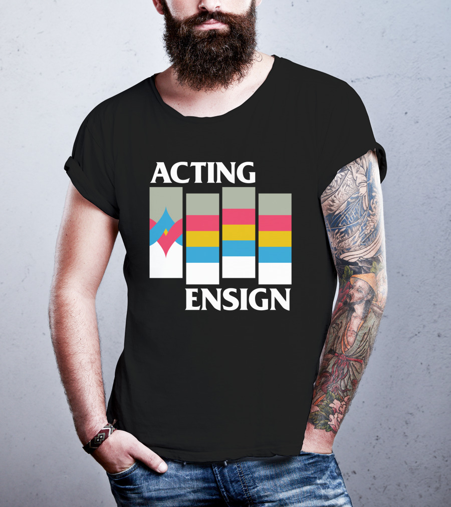 Acting Ensign 80s Retro Color Bars T-Shirt
