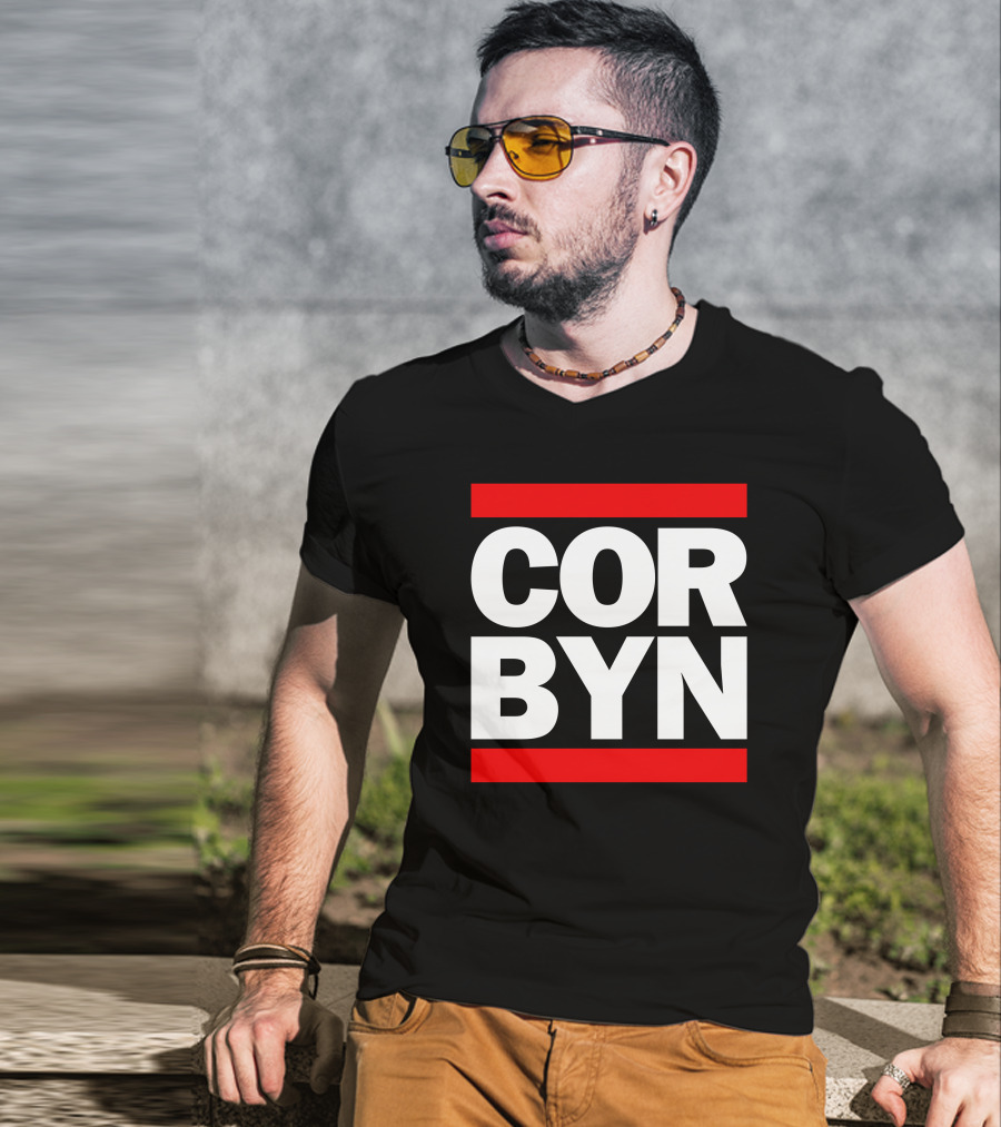 Fernando Morais Corbynista Corbyn Bold Red Lines T-Shirt